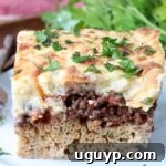 slice of cooked pastitsio on plate