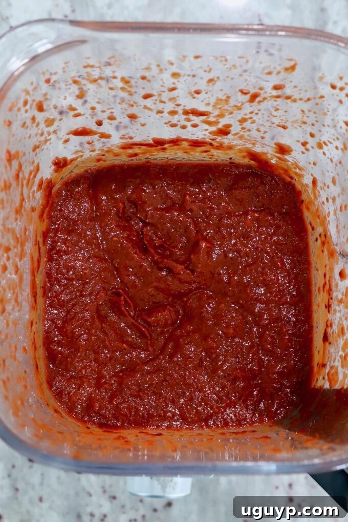 smooth birria marinade in blender