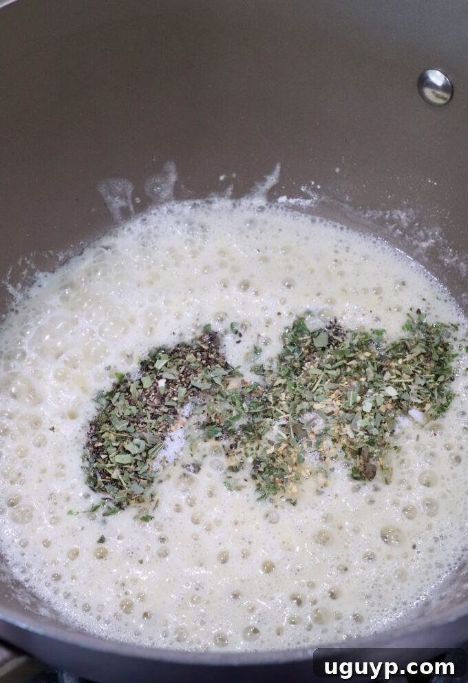 seasoned roux in saucepan