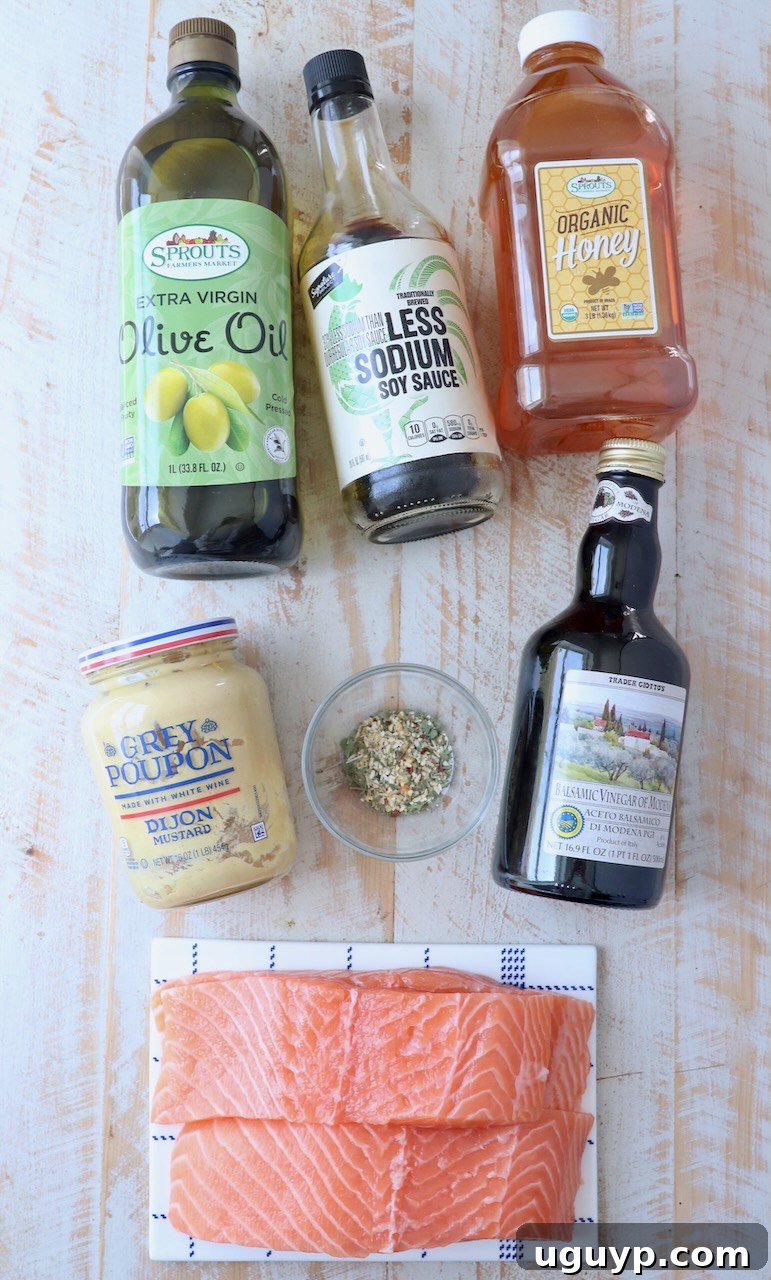 ingredients for salmon marinade