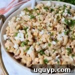 Mexican street corn salad in bowl with spoon