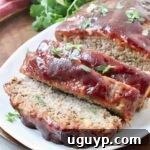 sliced turkey meatloaf on a plate