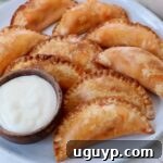 buffalo chicken bites on a plate with a small bowl of blue cheese dressing on the side