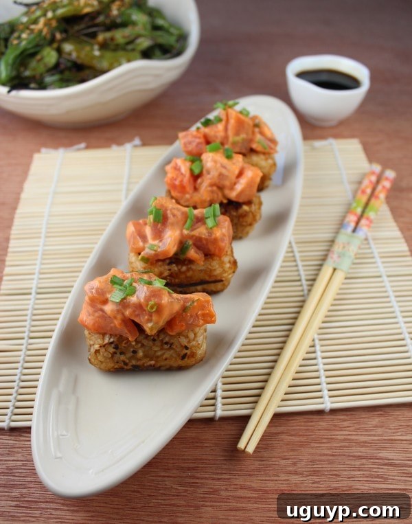 Spicy Tuna on Crispy Rice Cakes
