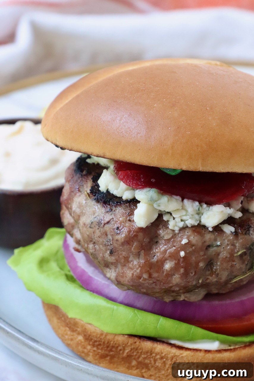 lamb burger on a plate