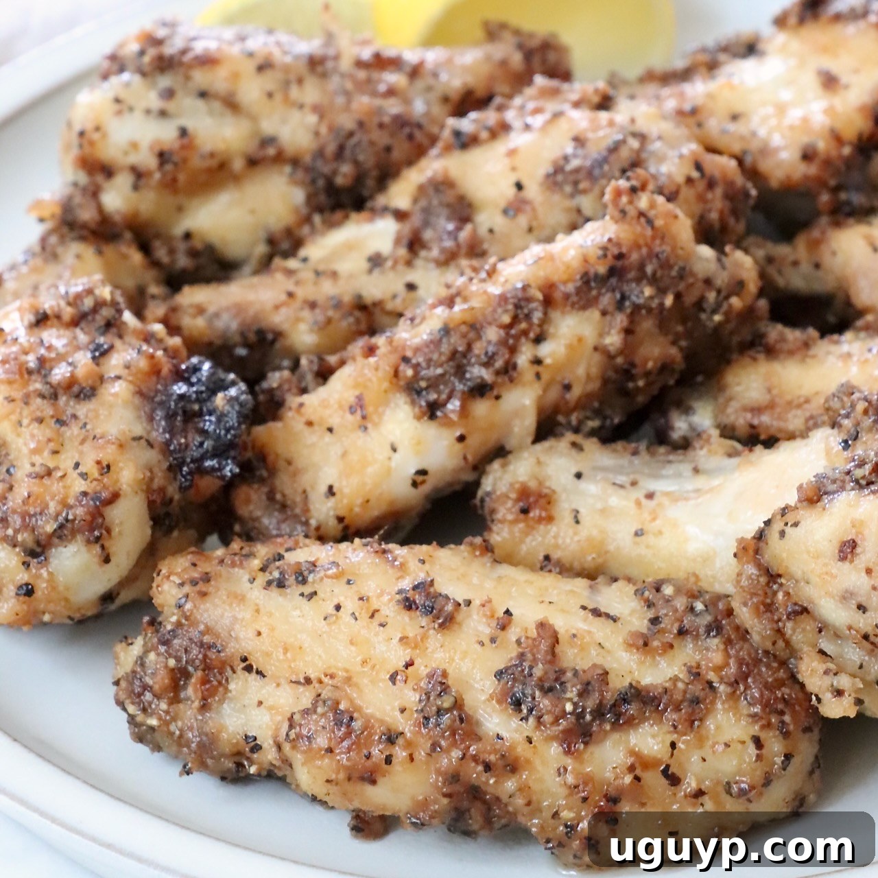 cooked chicken wings on a plate