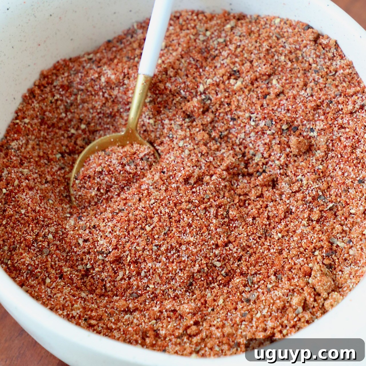 bbq seasoning in bowl with small spoon