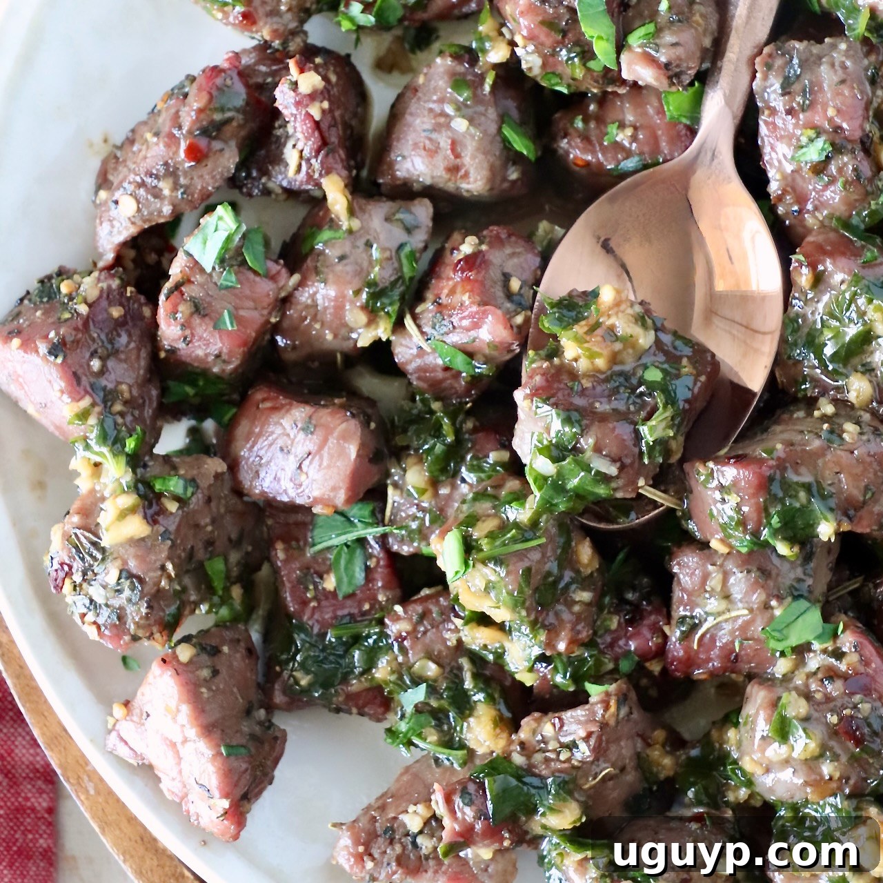 garlic butter steak bites
