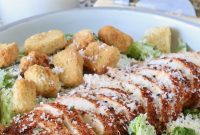 Blackened Chicken Caesar Salad Recipe with Crispy Romaine
