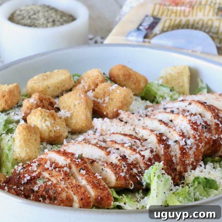 Blackened Chicken Caesar Salad Recipe with Crispy Romaine 107 featured 79557