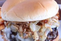 French Onion Cheeseburger Recipe with Caramelized Onions