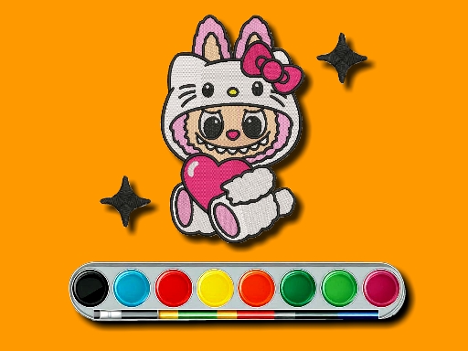 Aventura de colorat Labubu