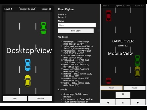 Road Fighter – Curse auto fără sfârșit